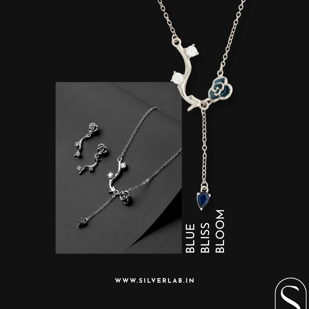 Midnight Bloom Pendant Necklace
