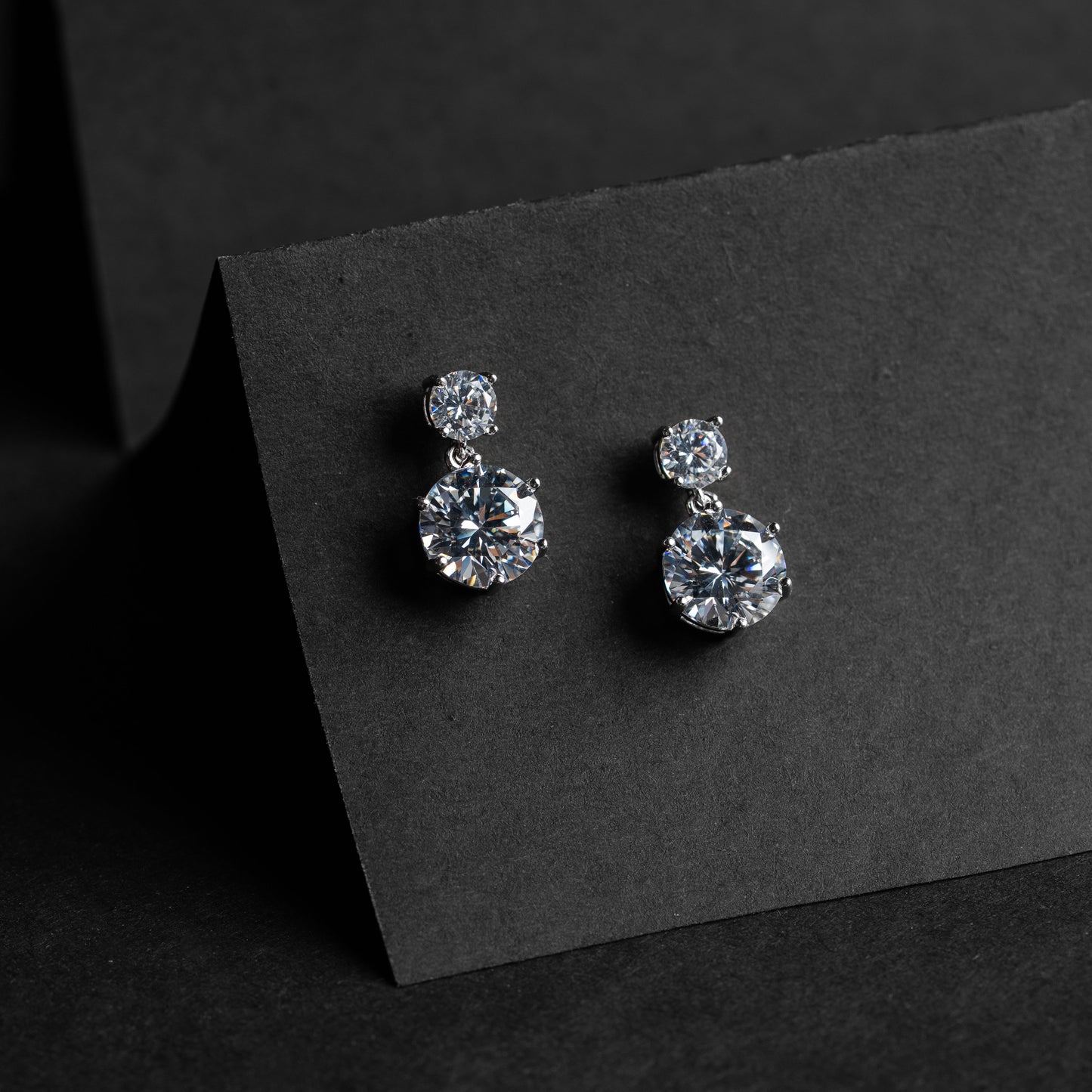 Celeste Double Drop Studs