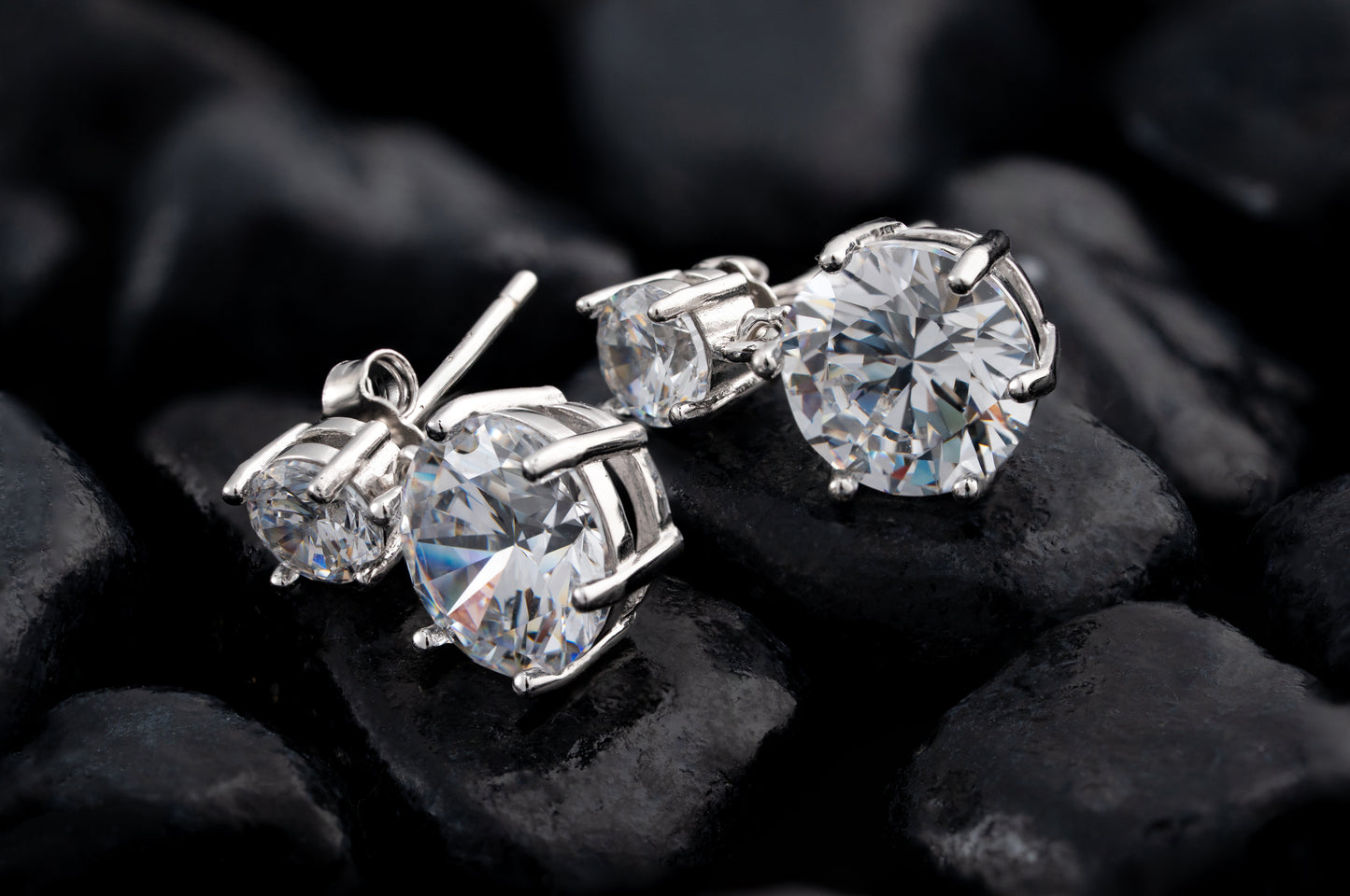 Celeste Double Drop Studs