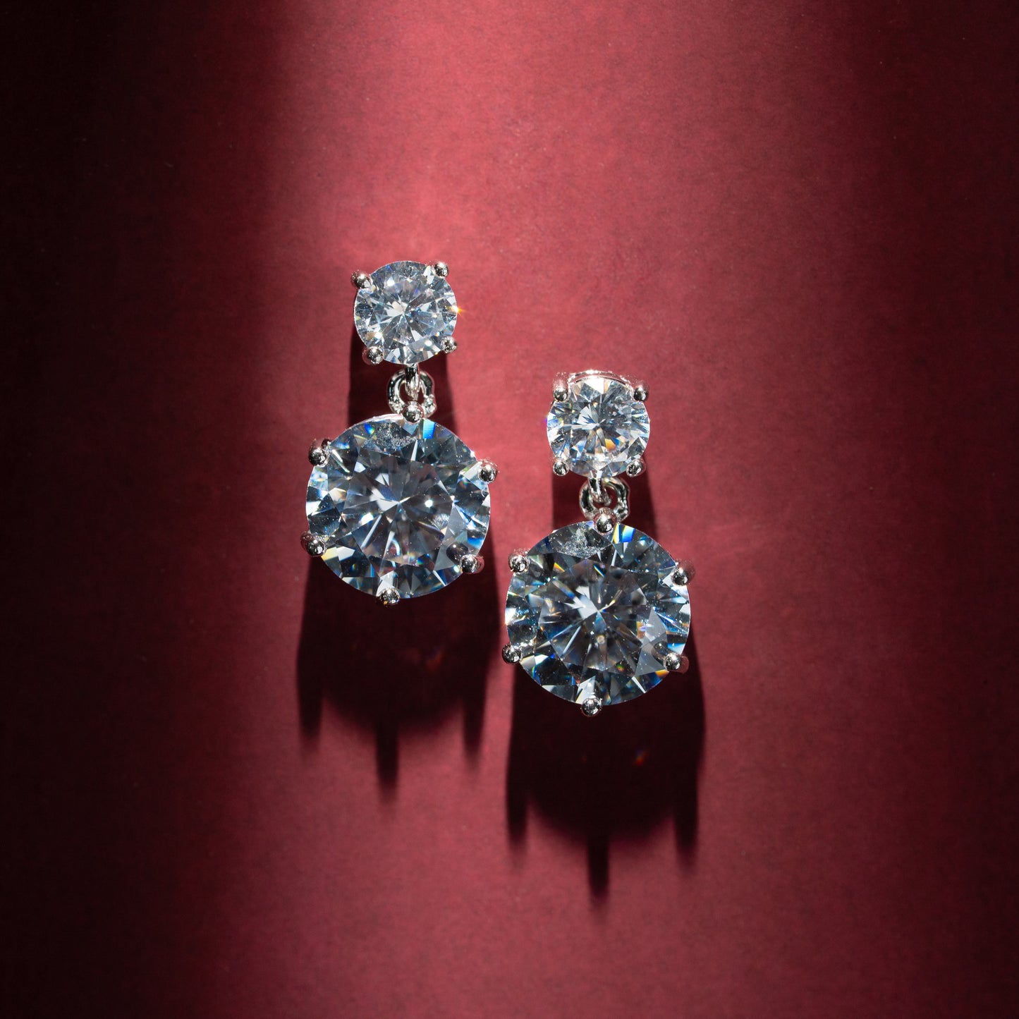 Celeste Double Drop Studs