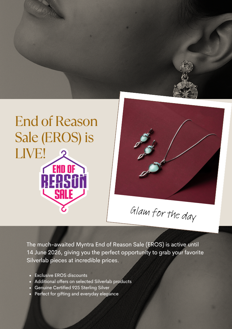 Silverlab End of Reason Sale (EROS) on Myntra: Shop Certified 925 Sterling Silver Jewellery at Special Prices