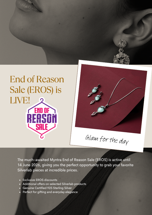 Silverlab End of Reason Sale (EROS) on Myntra: Shop Certified 925 Sterling Silver Jewellery at Special Prices