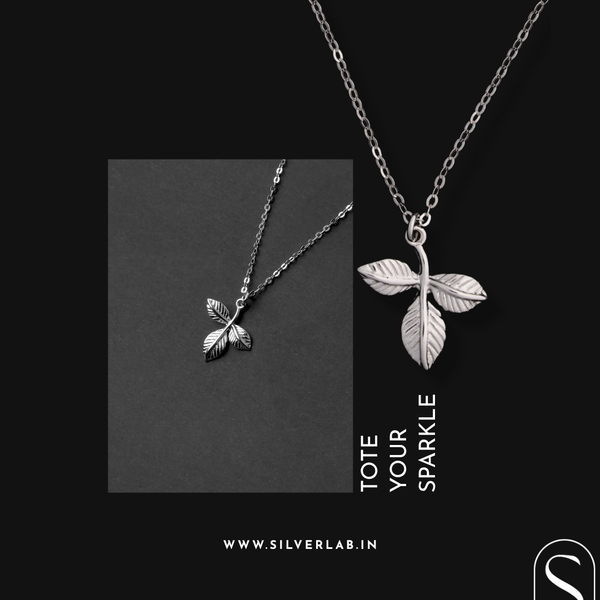 Silver Whisper Leaf Pendant