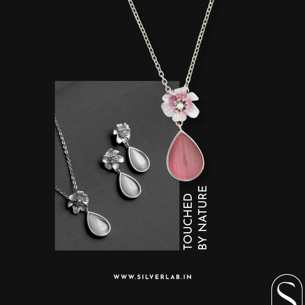 Blush Bloom Pendant Necklace