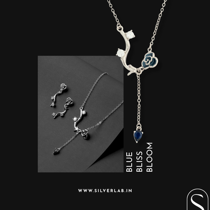 Midnight Bloom Pendant Necklace