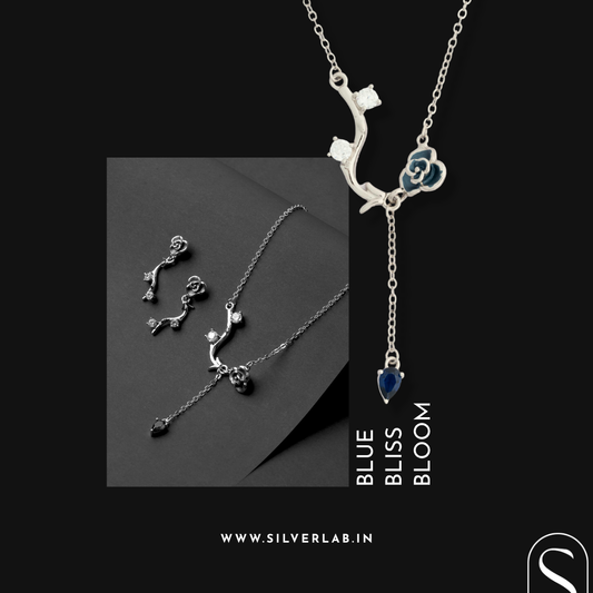 Midnight Bloom Pendant Necklace