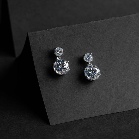 Celeste Double Drop Studs