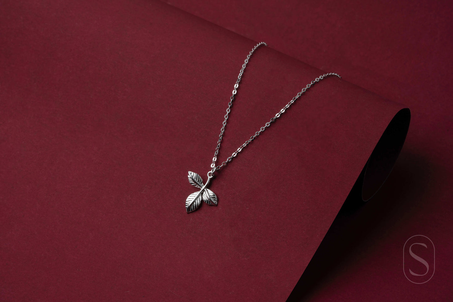 Silver Whisper Leaf Pendant