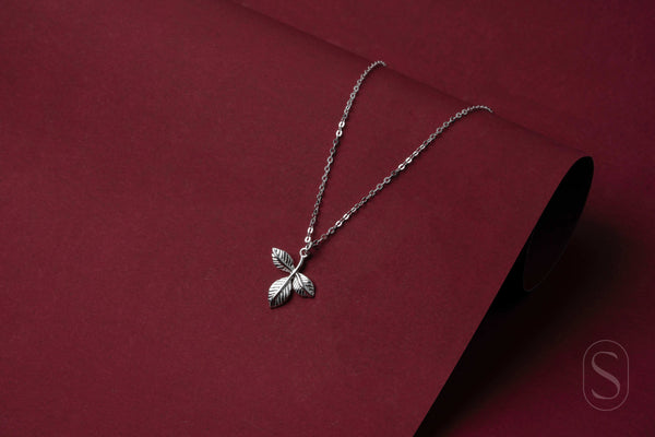 Silver Whisper Leaf Pendant