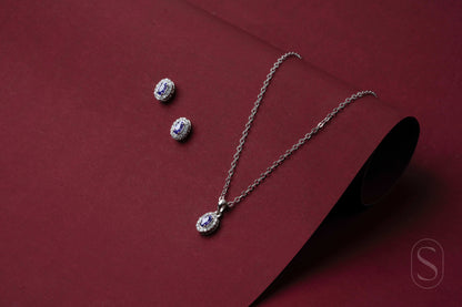 Lavender Halo Pendant