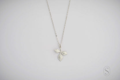 Silver Whisper Leaf Pendant