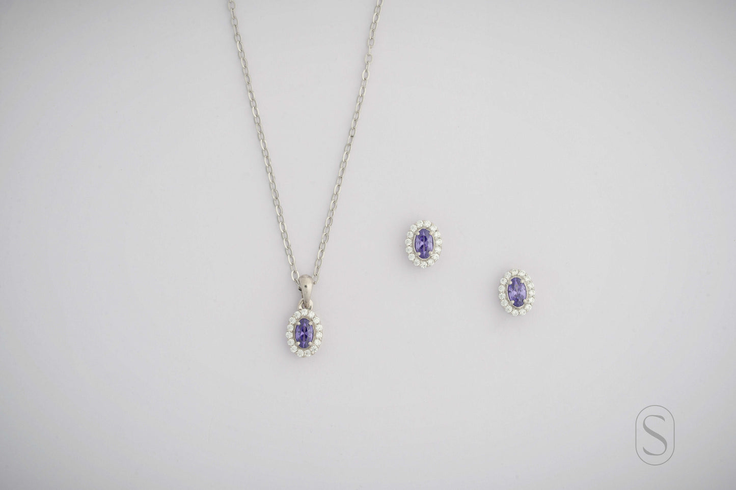 Lavender Halo Pendant