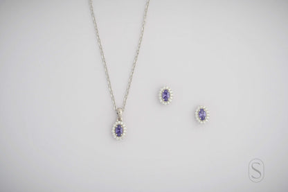 Lavender Halo Pendant