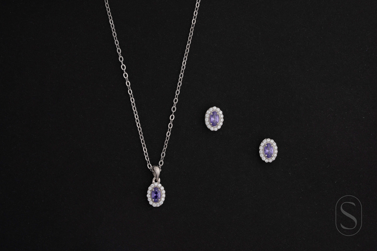 Lavender Halo Pendant
