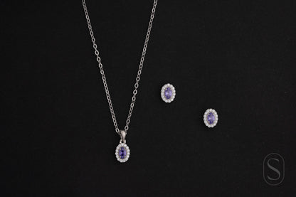 Lavender Halo Pendant
