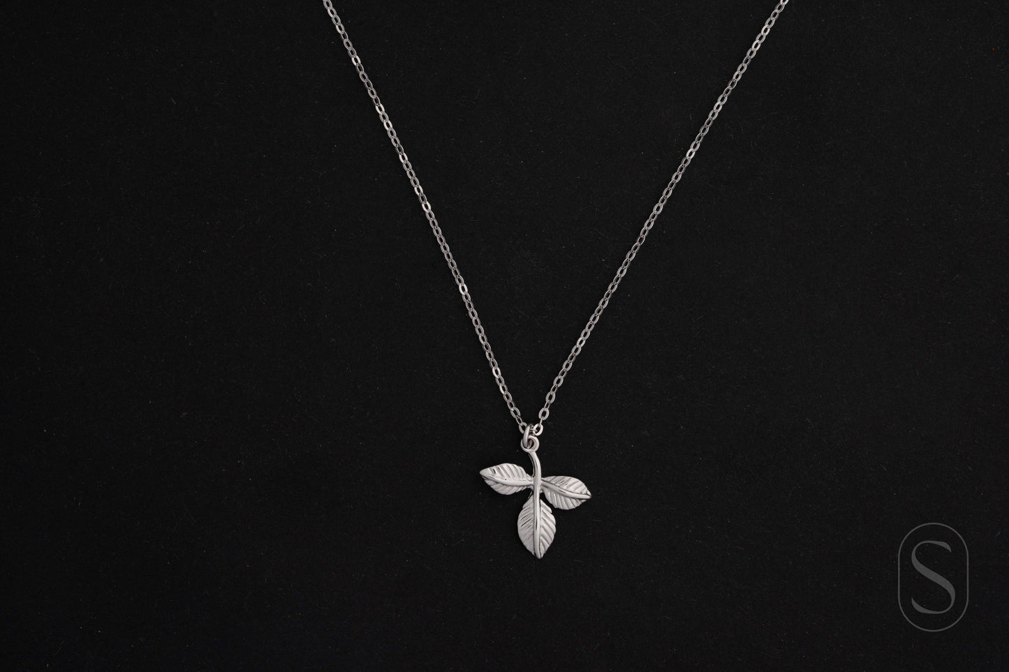 Silver Whisper Leaf Pendant