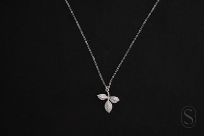 Silver Whisper Leaf Pendant