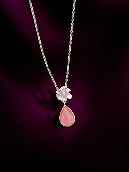 Blush Bloom Pendant Necklace