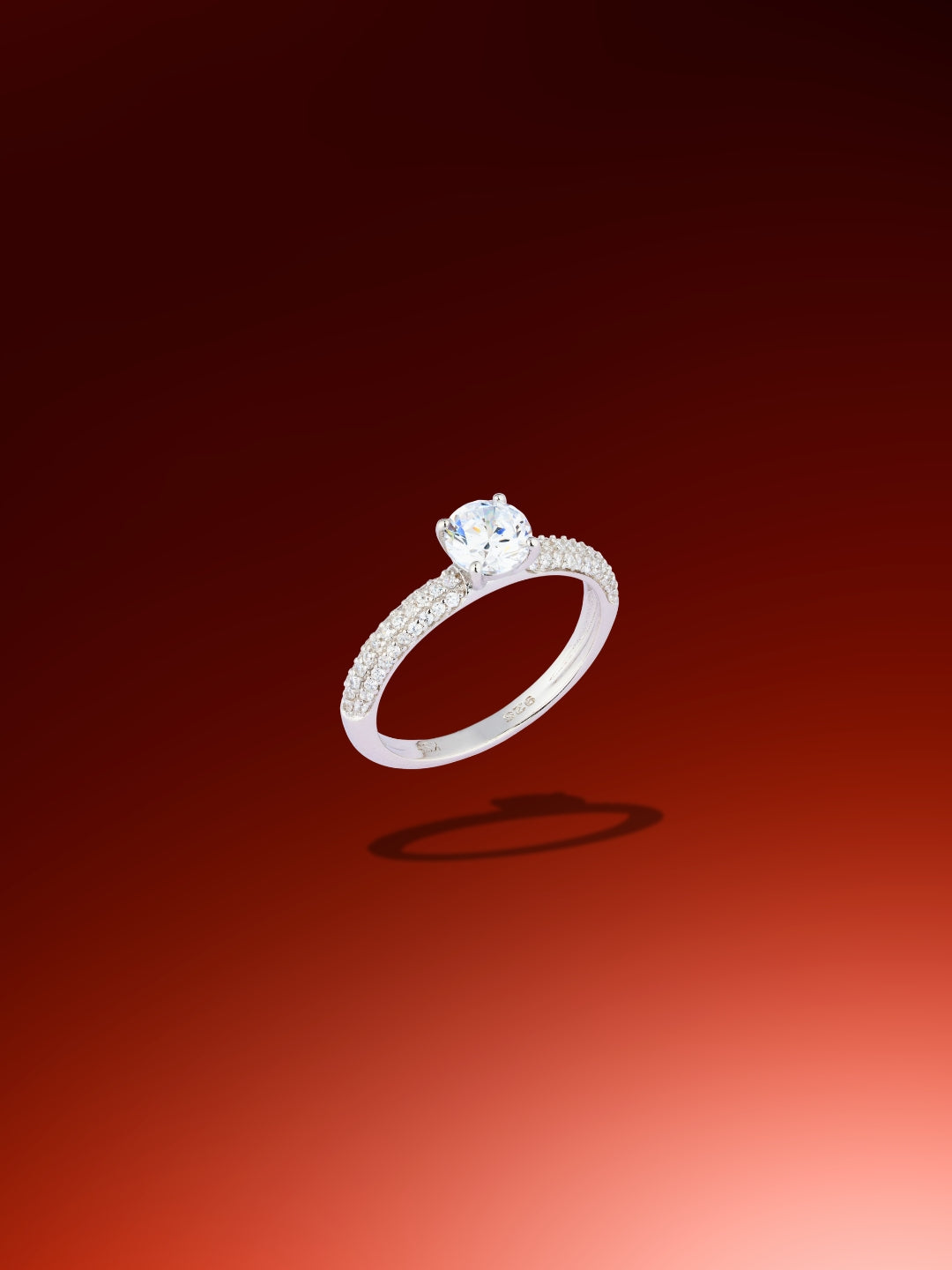 Radiant Halo Solitaire Ring